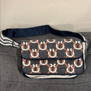 Horseshoe western Beaded Bag